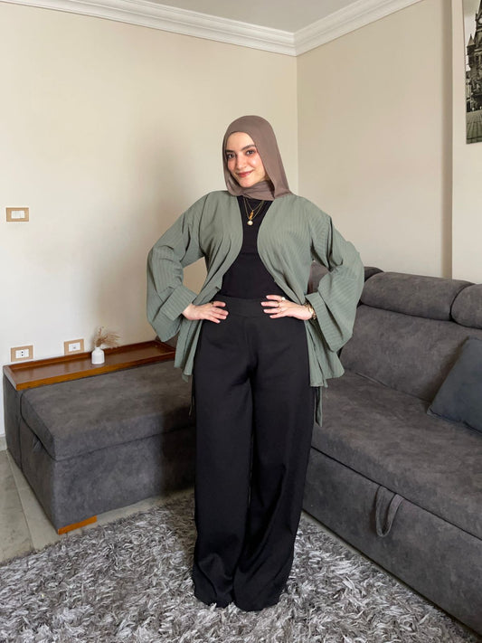 بنطلون وايد ليج